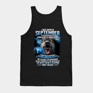 I Was Born In September Tank Top